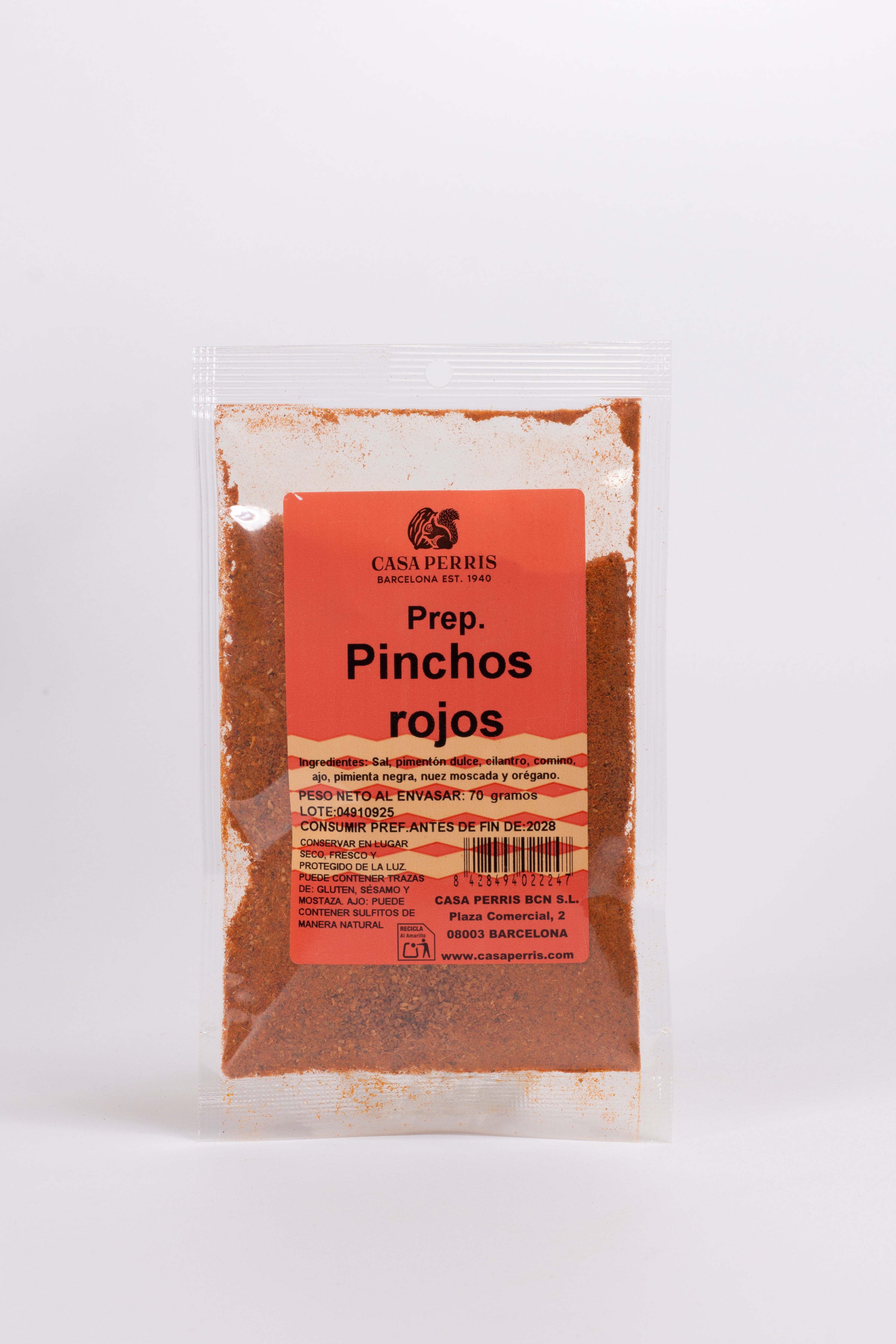preparado especias pinchos rojos